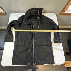 Eddie Bauer Black Hooded Shell Jacket